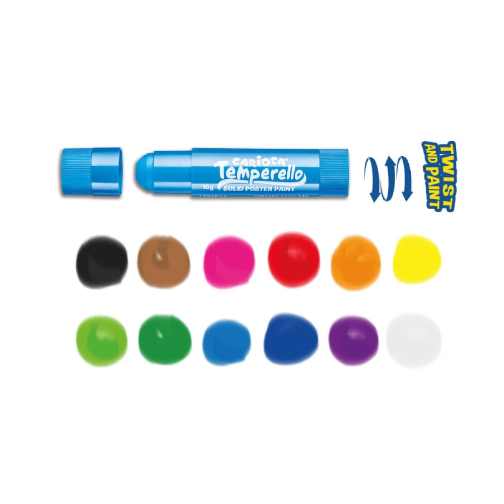 Farby v tube Temperello 12 ks-CARIOCA