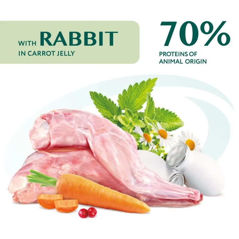 OPTIMEAL™ Superpremium kapsička pre mačky s kralikom v mrkvovom žele 85g (5840)