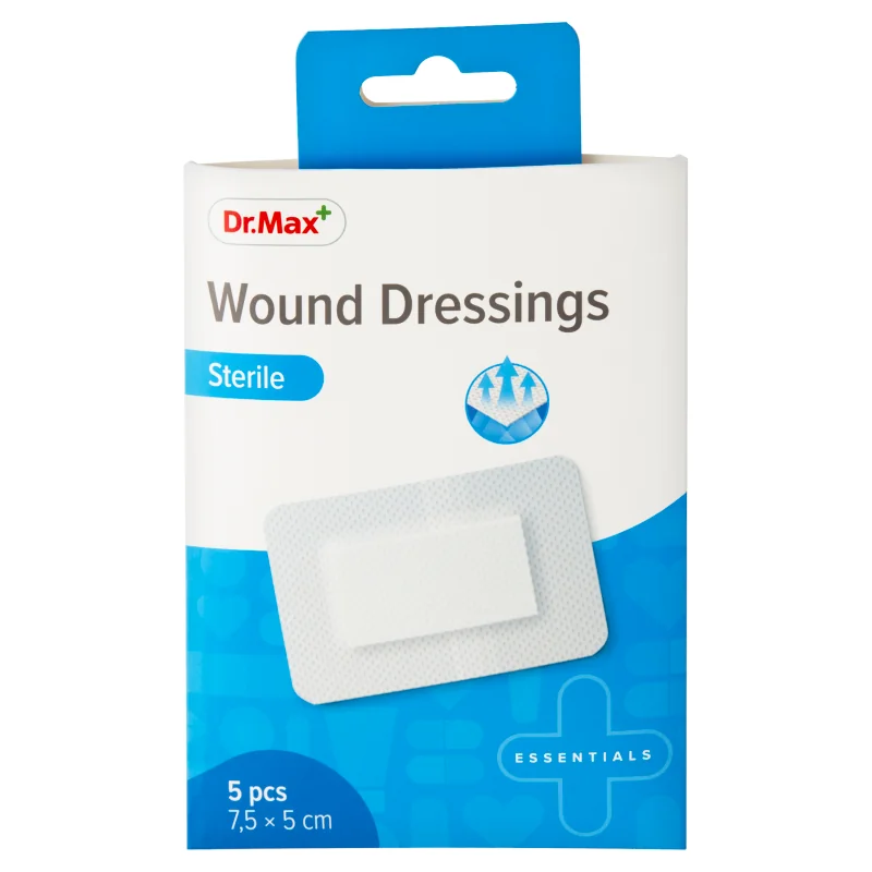 Dr. Max Wound Dressings Sterile 7,5 x 5 cm 1×5 ks, sterilná náplasť