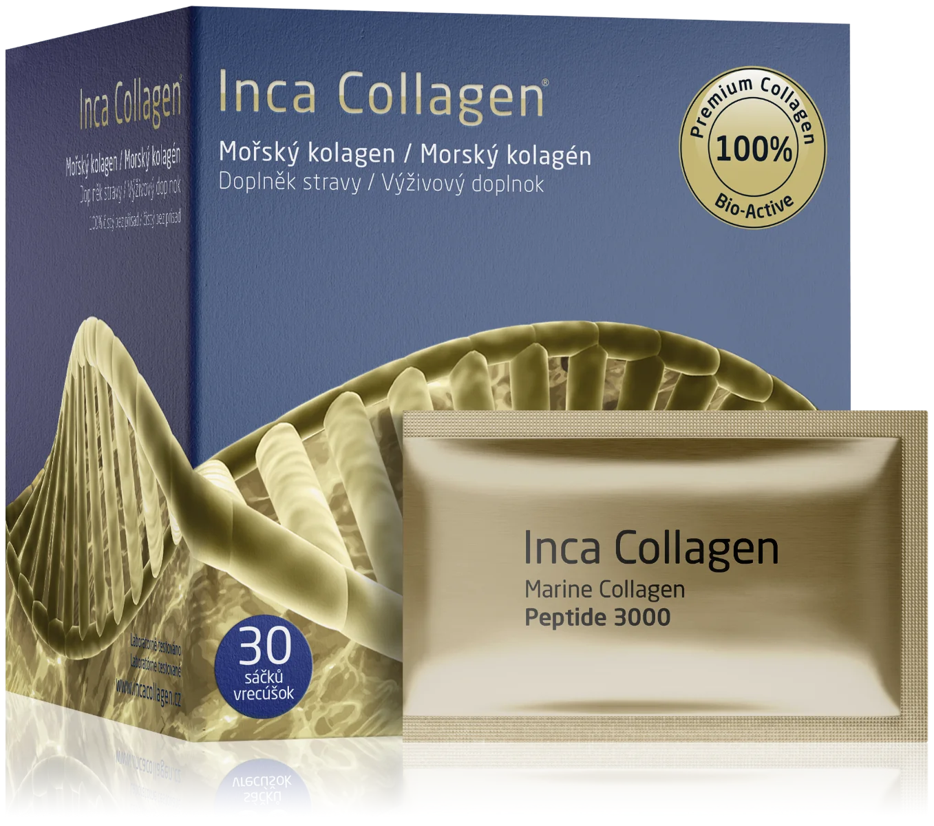 Inca Collagen bioaktívny morský kolagén, 30 vrecúšok 1×30 ks, bioaktívny morský kolagén, 30 vrecúšok