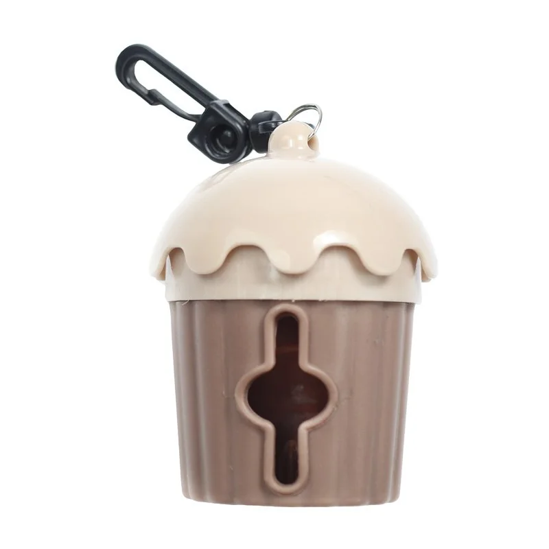 Zásobník na sáčky pre psov na výkaly muffin, hnedá