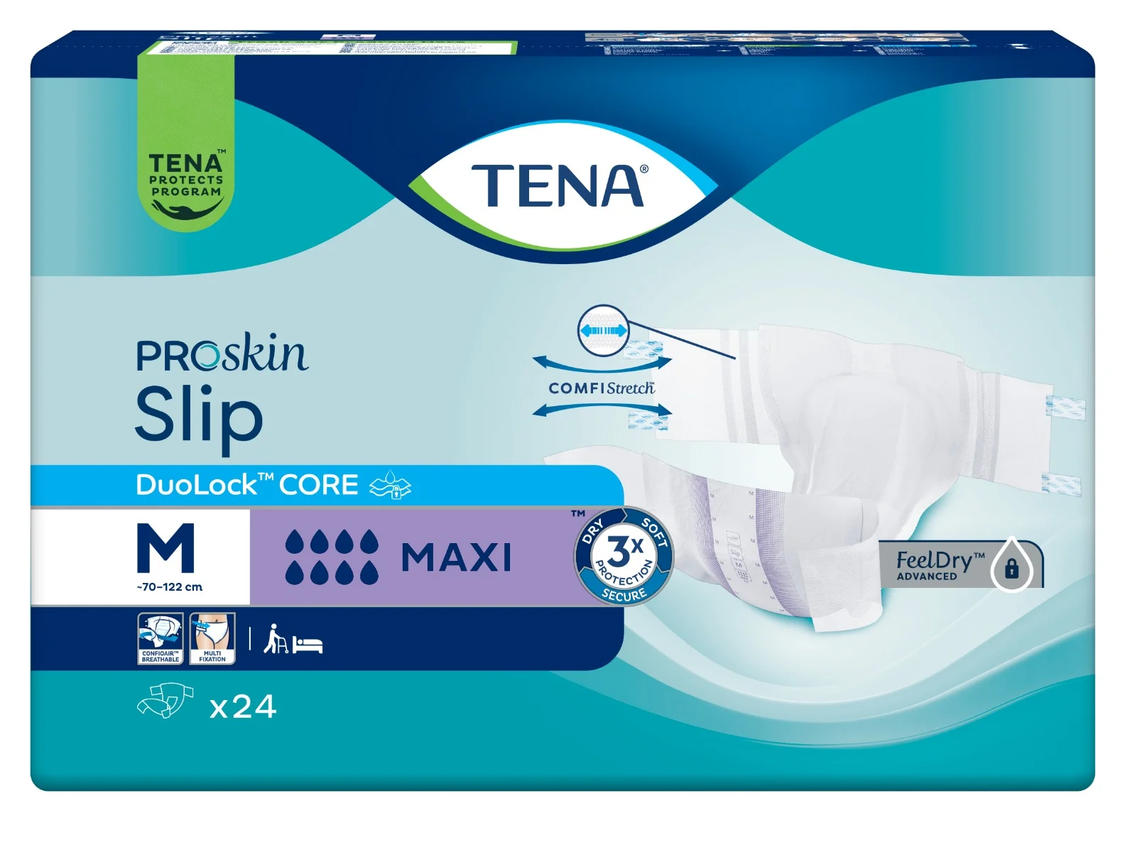 TENA Slip Maxi M 1×24 ks, plienkové nohavičky