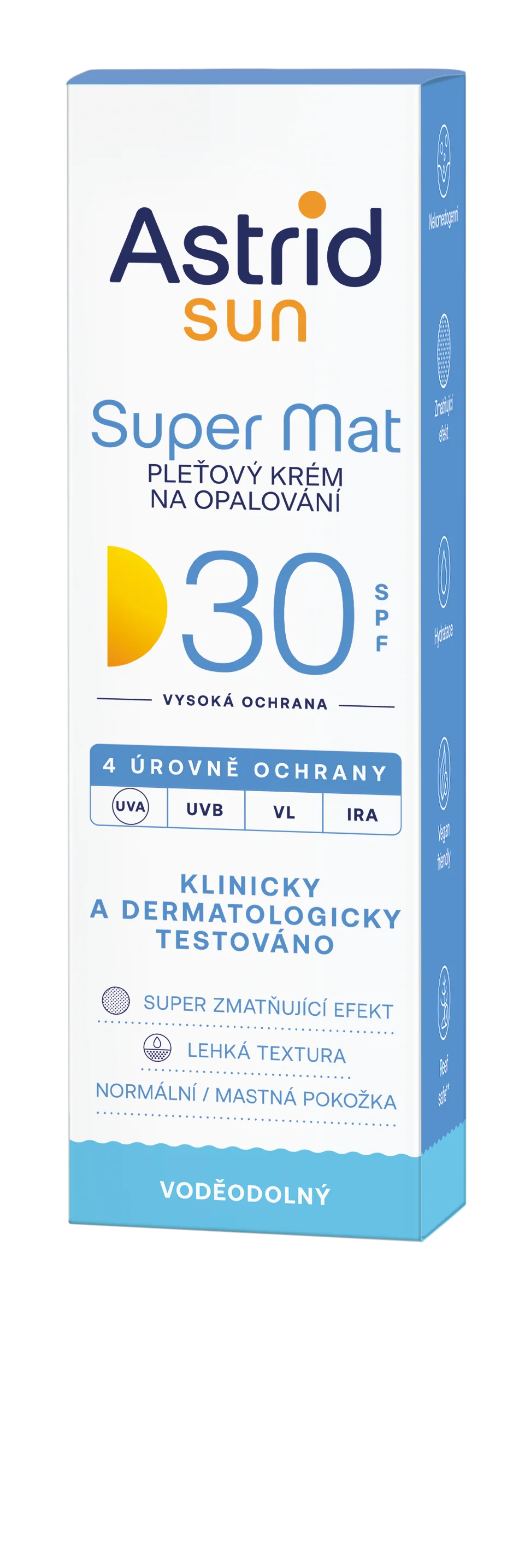 ASTRID SUN Pleťový krém na opalovanie Super mat SPF 30 50 ml