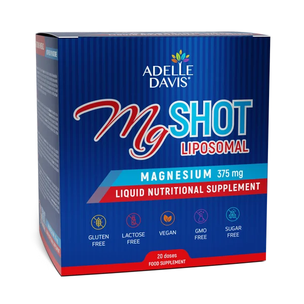 Adelle Davis - Magnesium shot 20×25 ml, výživový doplnok