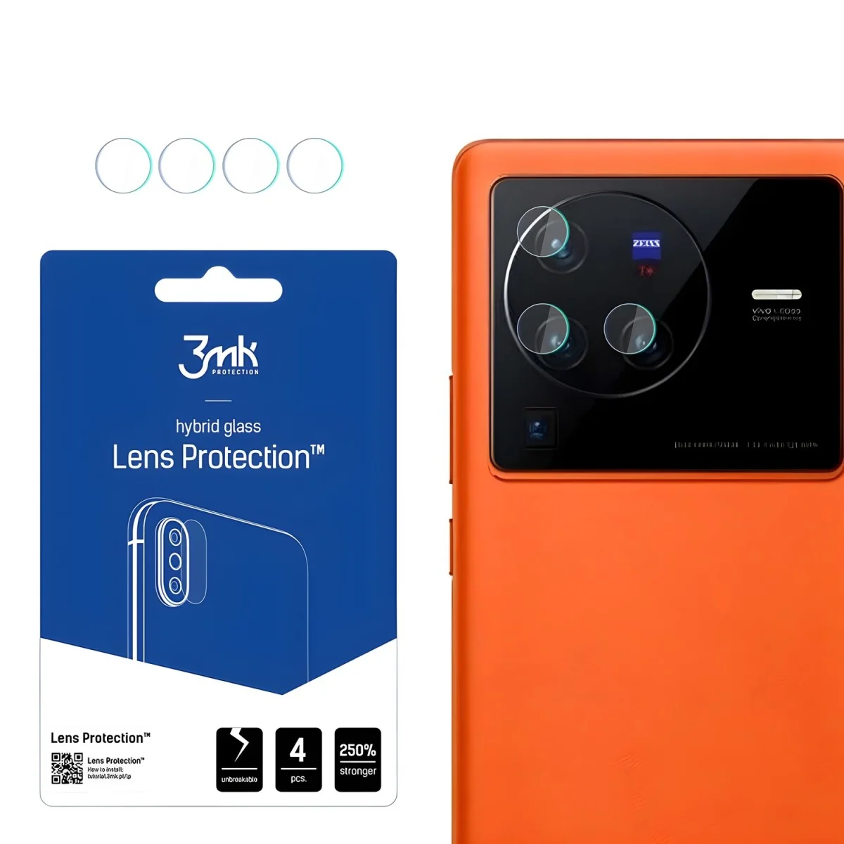 Sklo na kameru 3mk pre Vivo X80 Pro