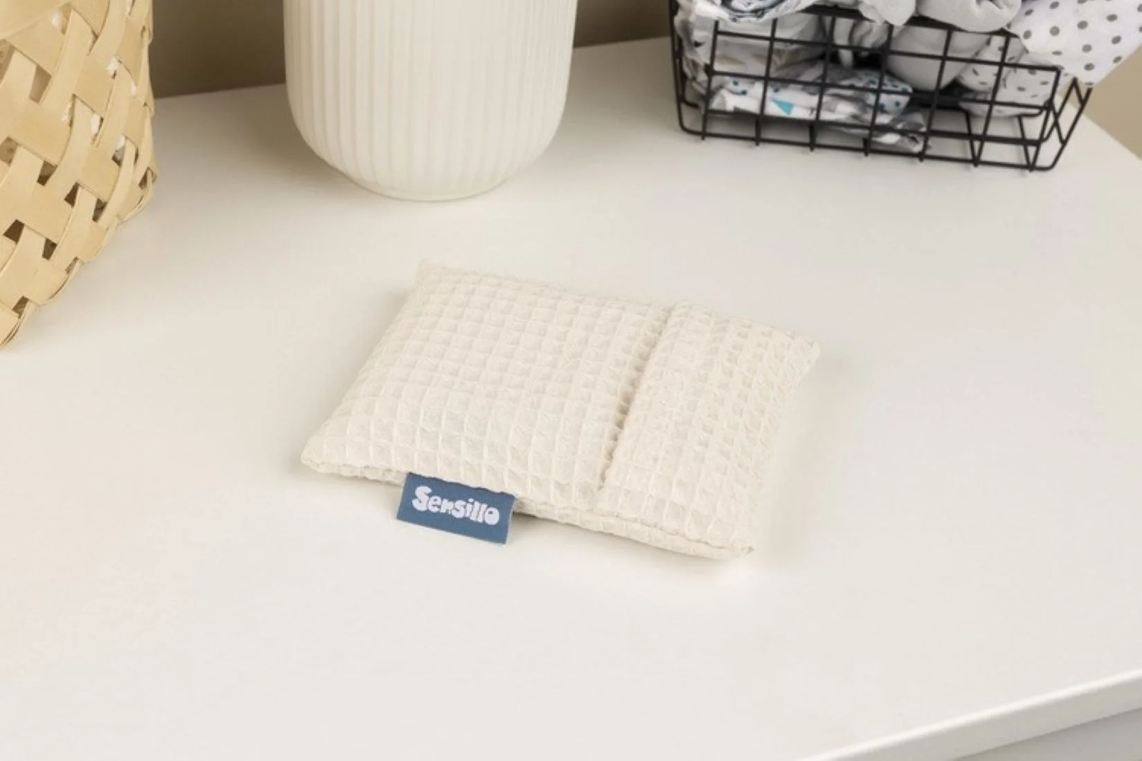 Termofor Wafel Premium béžový – čerešňové kôstky, kôstky