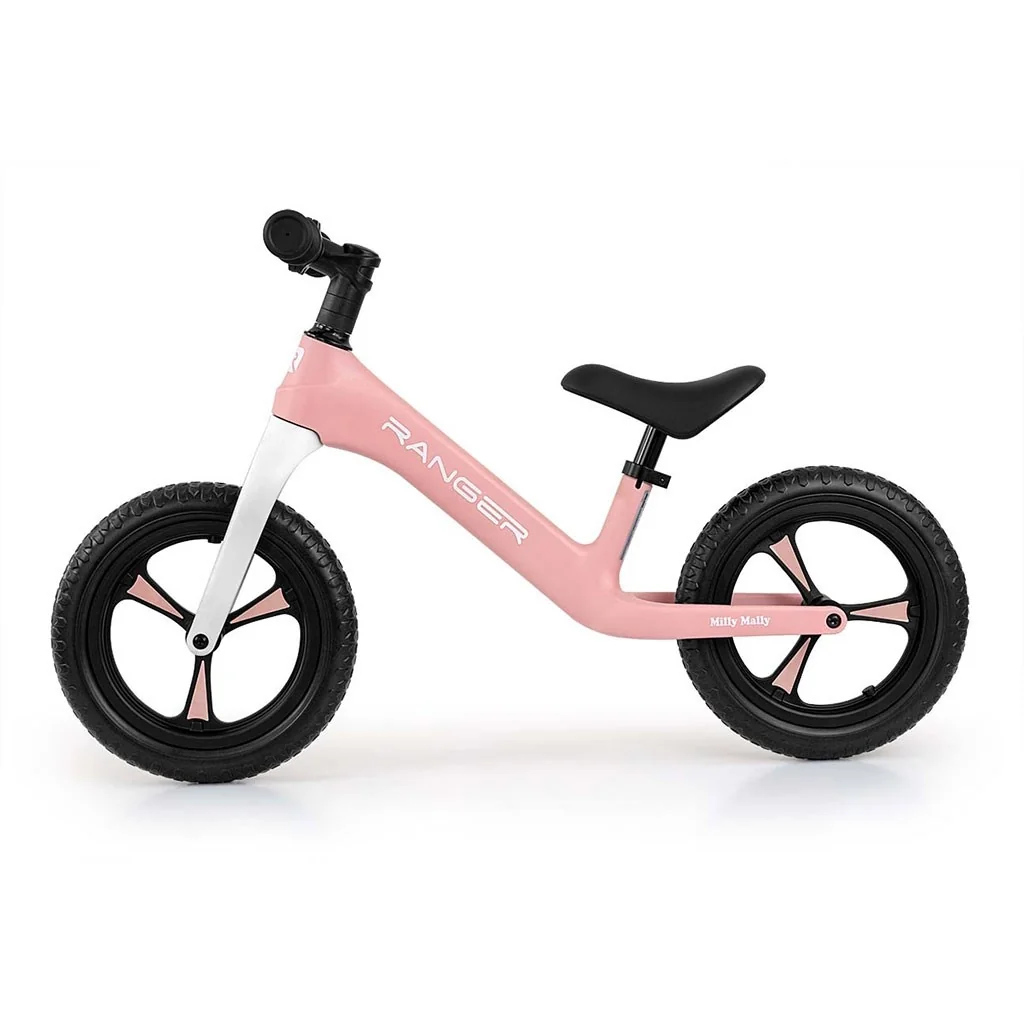 Detský balančný bicykel Milly Mally Ranger Pink , 20C55825