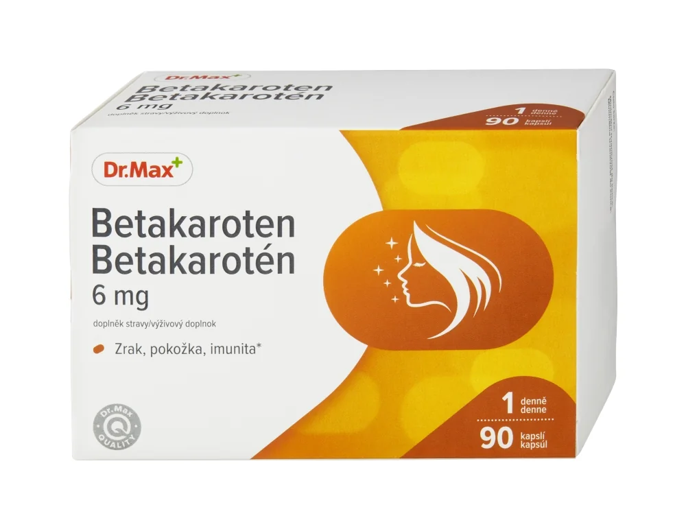 Dr. Max Betakarotén 6 mg 1×90 cps, výživový doplnok