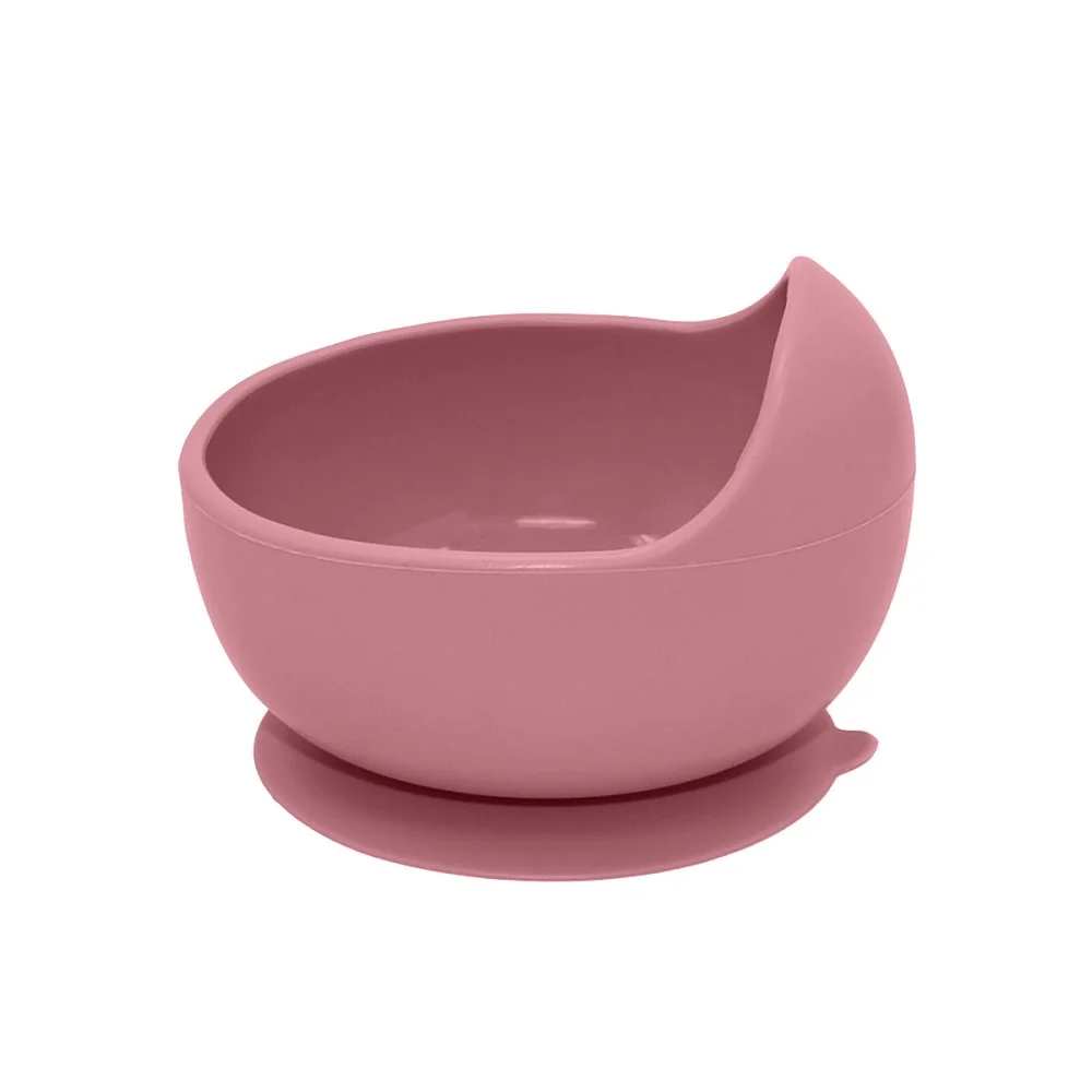 Set jedálenský silikónový TAKE&MATCH 2 ks tanier + miska Dusty Pink 6m+