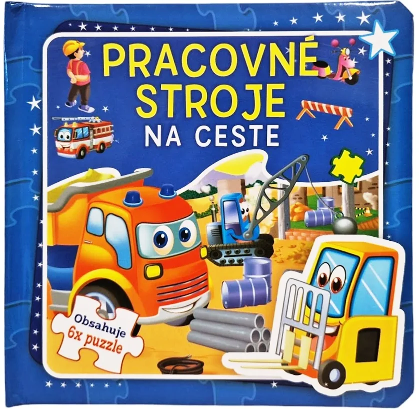 Pracovné stroje na ceste 6x Puzzle