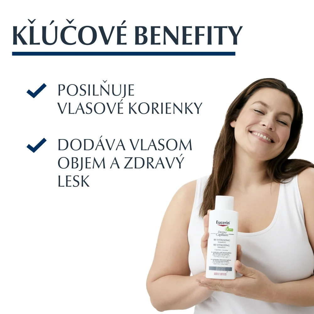 Eucerin DermoCapillaire proti vypadávaniu vlasov šampón (re-vitalizing) 1x250 ml