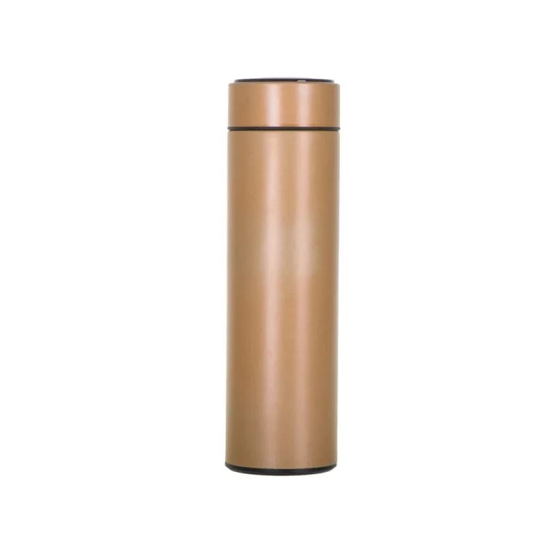 Termoska s LED teplomerom - 500ml čierna zlatá
