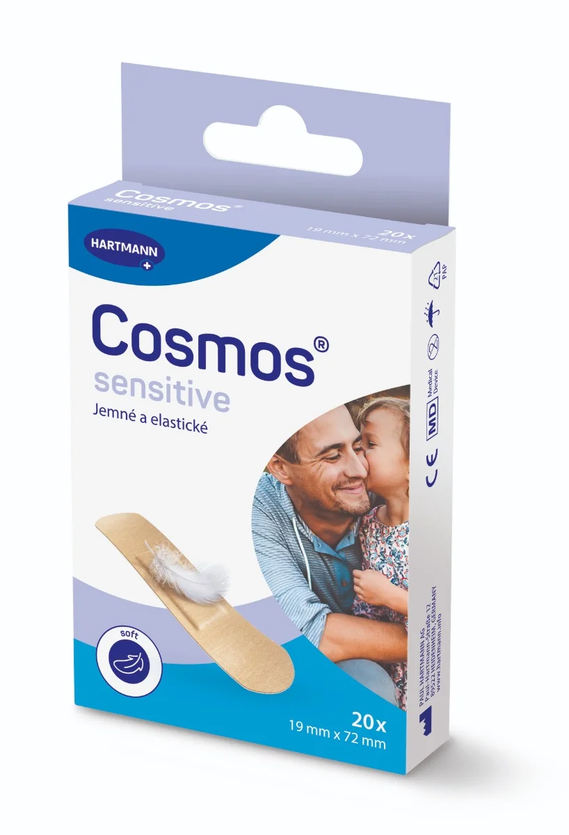 COSMOS Jemná náplasť na rany 1×20 ks, náplasť