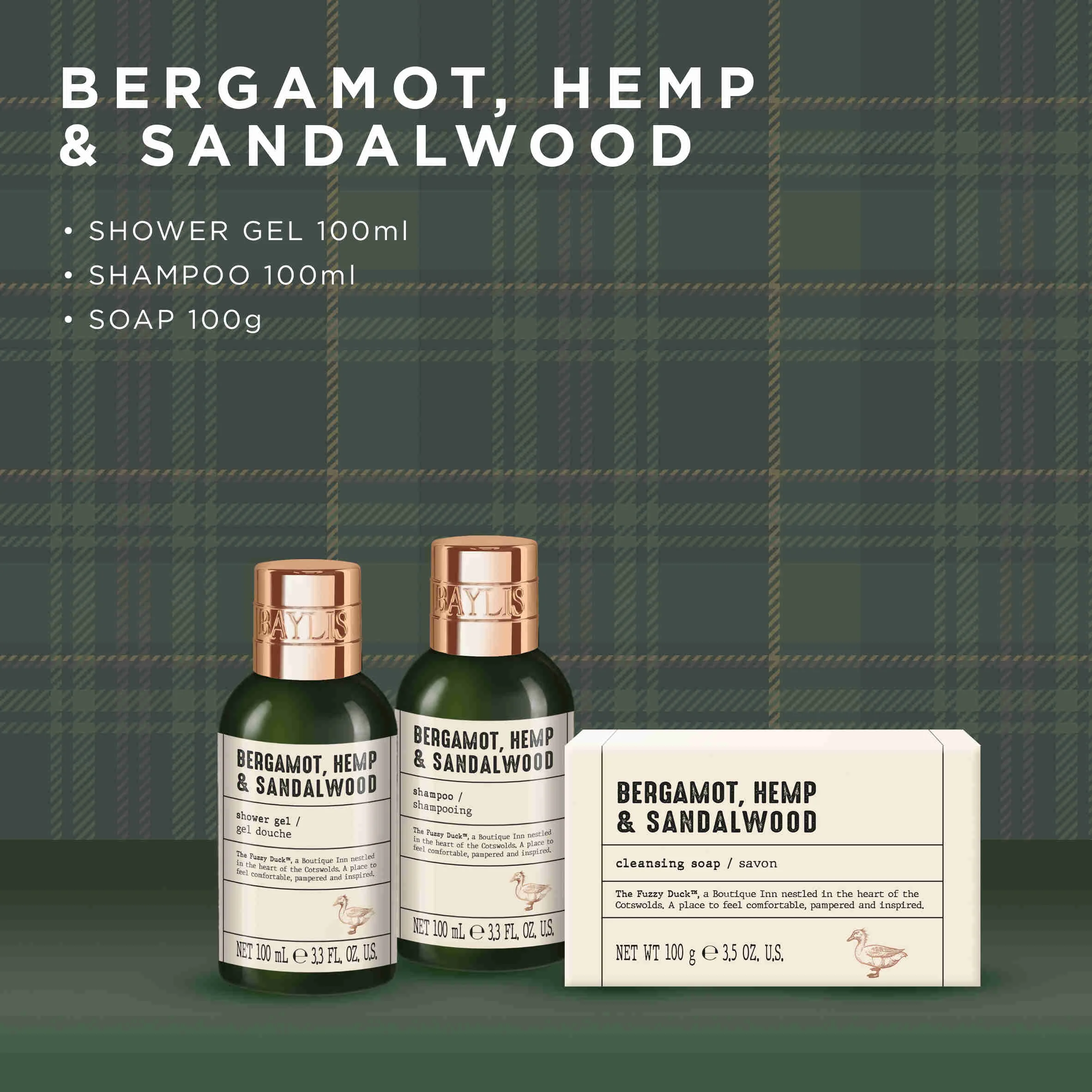 Baylis & Harding Sada starostlivosti pre mužov Bergamot&Konope 3 ks