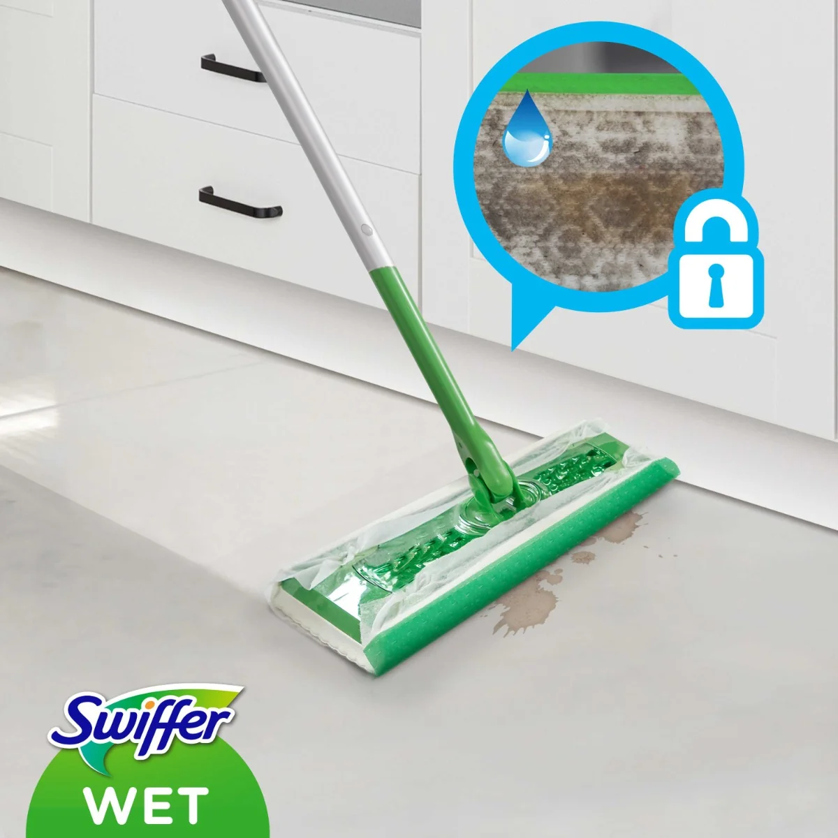 Swiffer WET 40NN 1×1 ks, náhradné handričky na mop