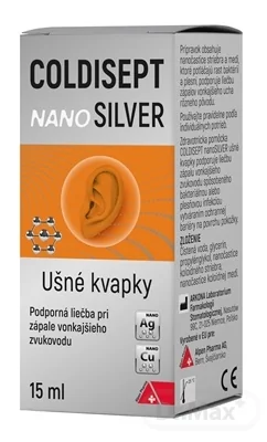 Coldisept nanoSilver ušné kvapky 1×15 ml, ušné kvapky