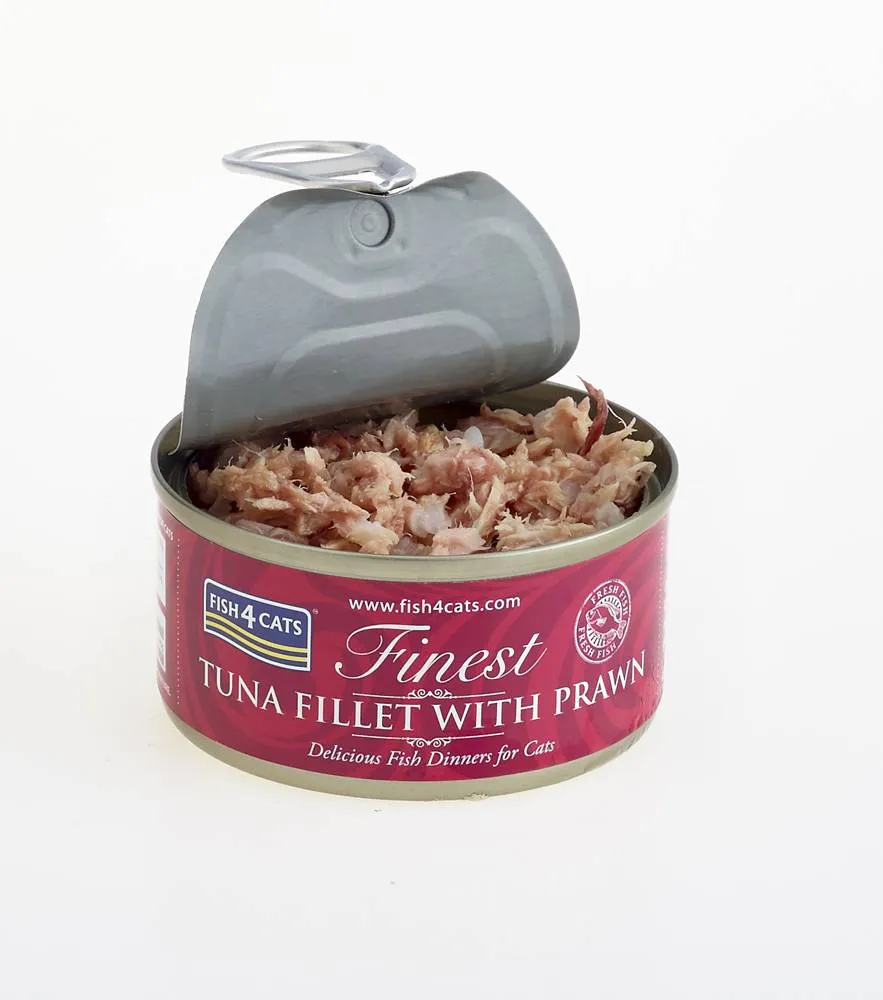 FISH4CATS Konzerva pre mačky Finest tuniak s krevetami 70g 1×70 g, konzerva pre mačky