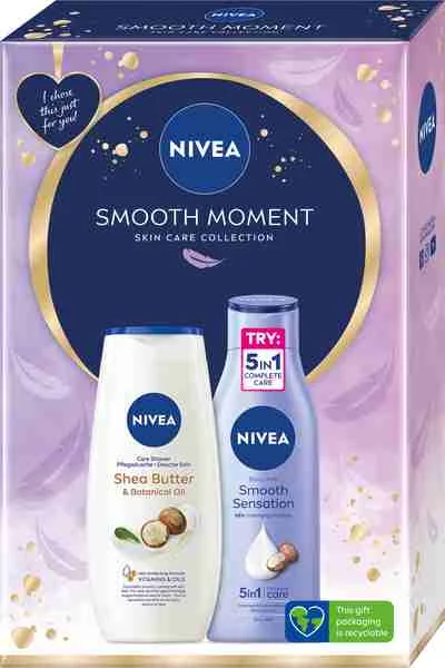 NIVEA BOX BODY SMOOTH 1×1 ks, darčekové balenie