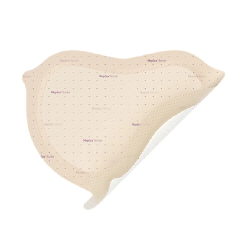 MOLNLYCKE Mepilex Border Sacrum Ag antimikrobiálny obväz 23×23 cm, 5 ks