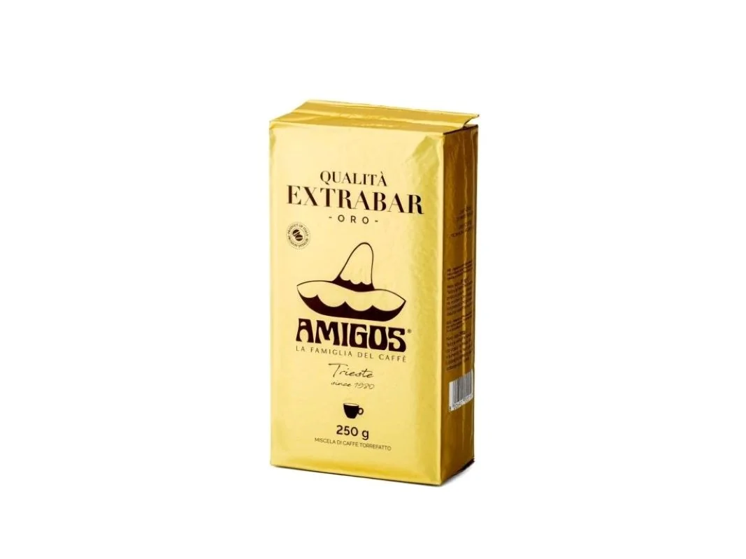 Amigos Caffé Trieste Qualitá Extra Bar Oro mletá káva 250 g