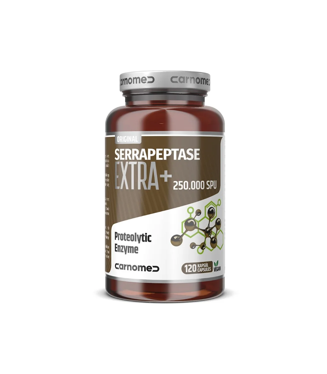 CarnoMed Serrapeptase EXTRA + 250.000 SPU 1×120 cps, veterinárny prípravok