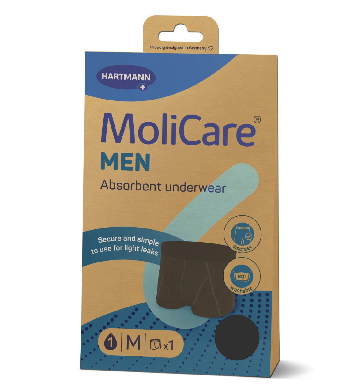 MoliCare MEN M absorpčná spodná bielizeň 1×1 ks, inkontinenčná spodná bielizeň