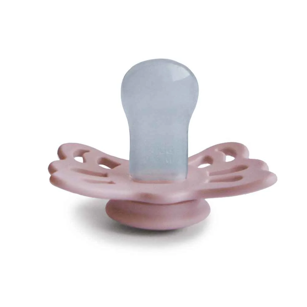 FRIGG Butterfly anatomický silikónový cumlík Blush, 0-6m 1×1 ks, silikónový cumlík