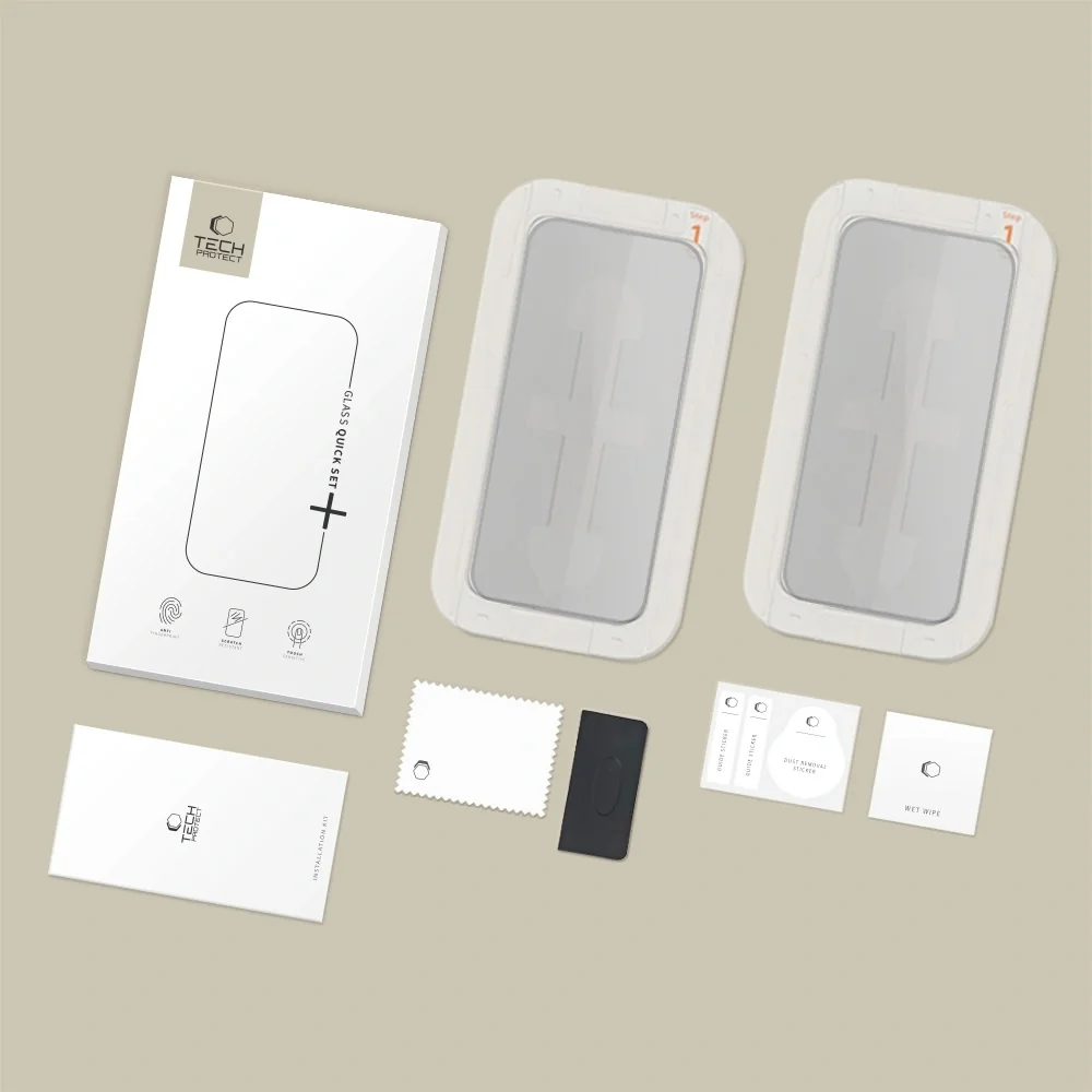 Tech-Protect Quick Set Spy 2x ochranné sklo na iPhone 15 / 16
