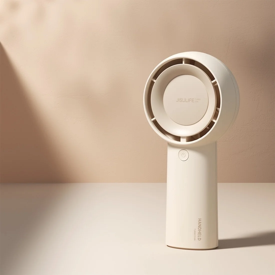 Jisulife Life5 Plus USB-C ručný ventilátor 4000mAh, béžový