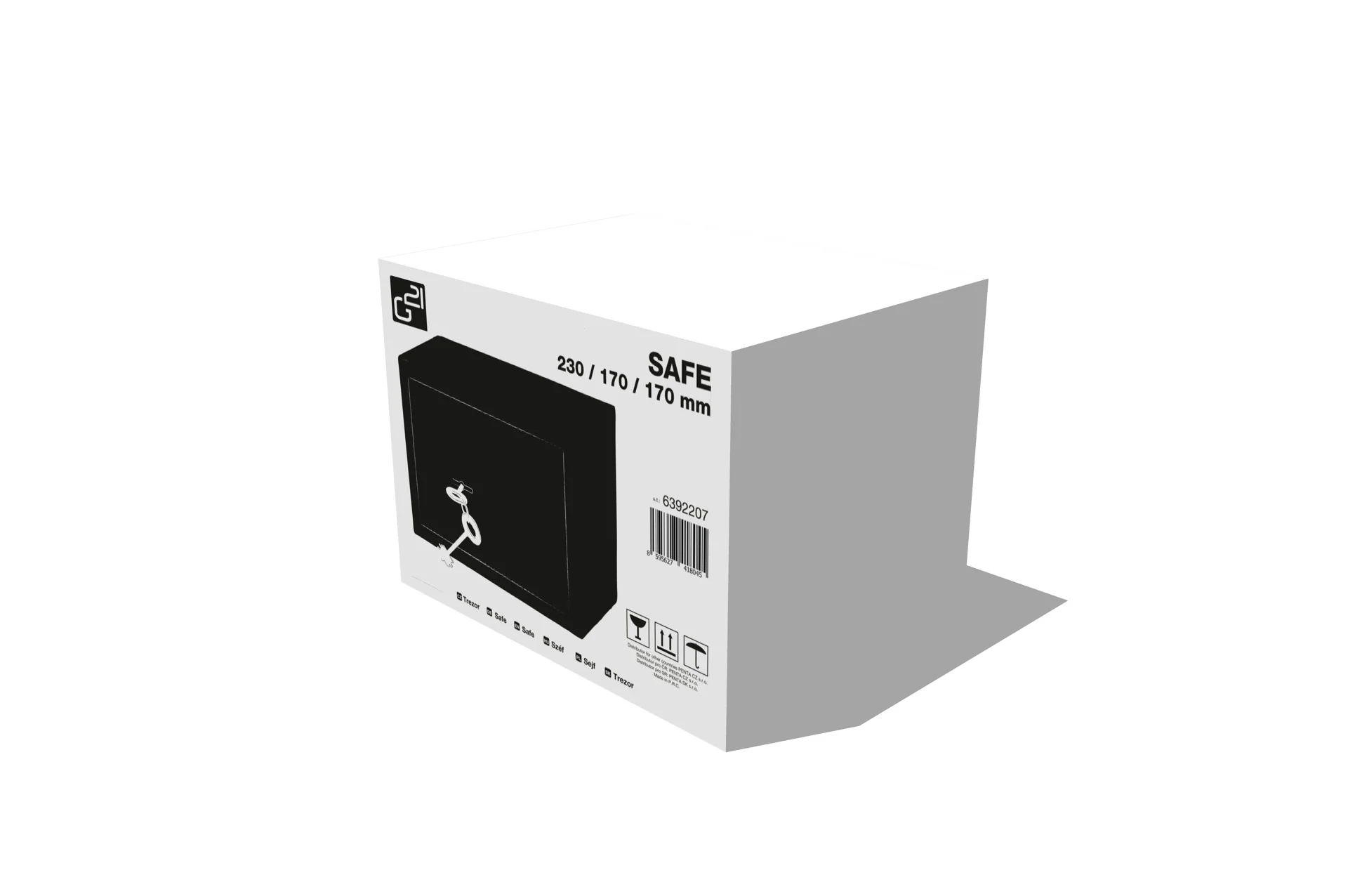 Trezor na kľúč G21 230 x 170 x 170 mm ## T-170BK