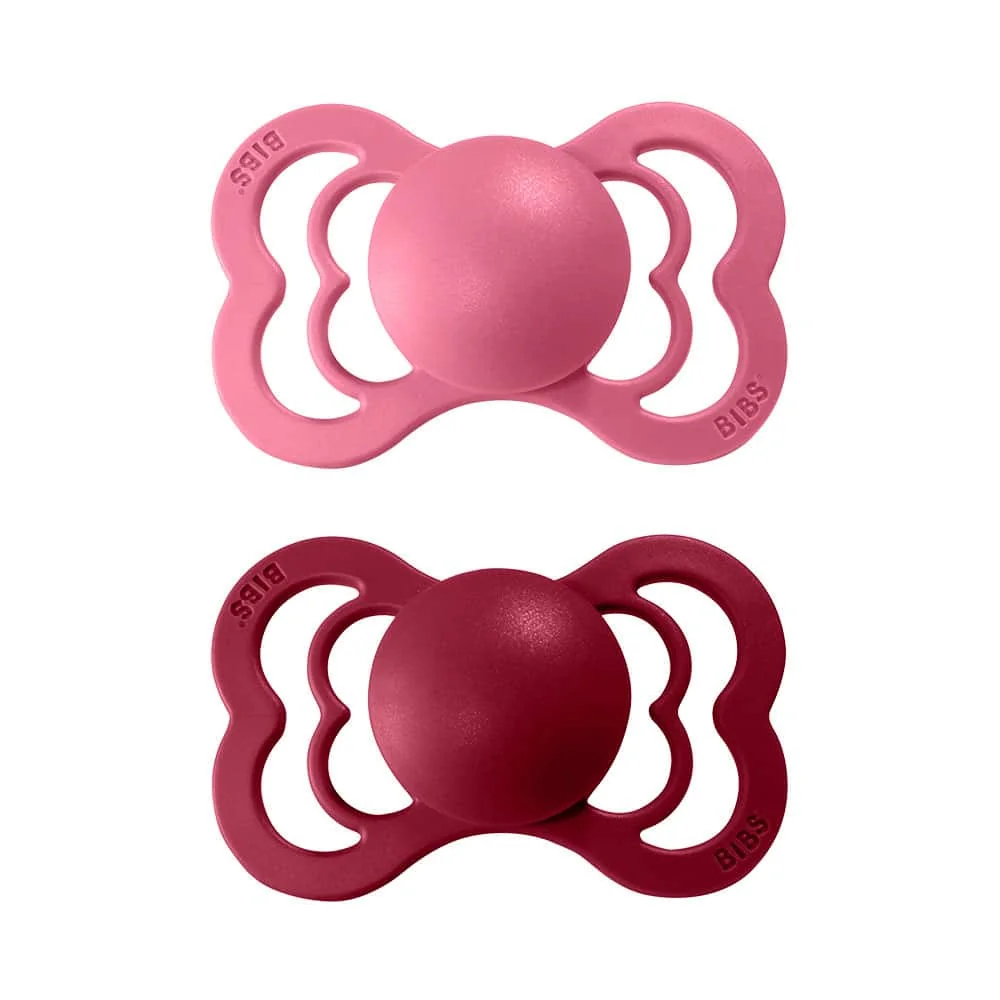 BIBS Supreme cumlíky zo silikónu 2ks veľkosť 2 - Coral / Ruby
