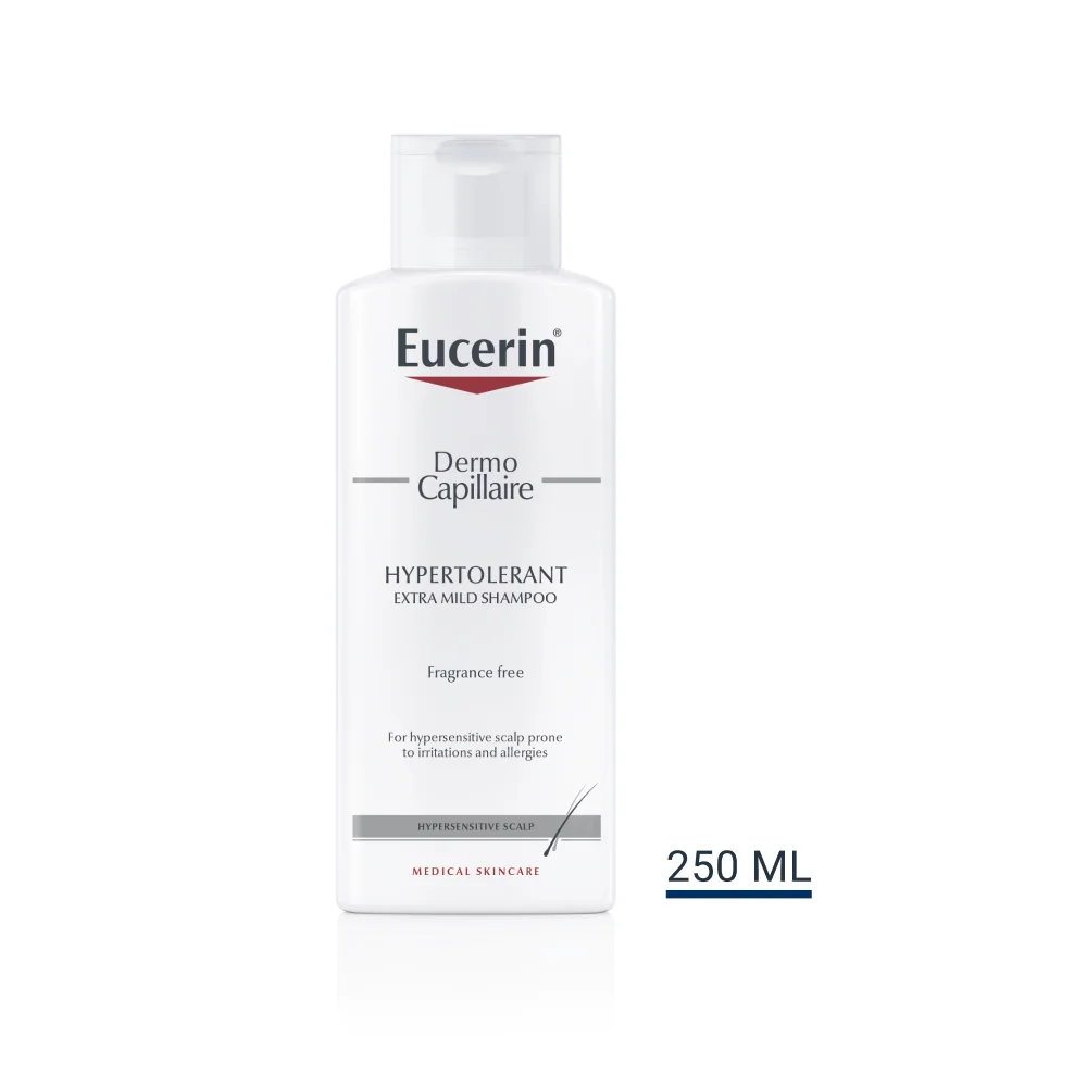Eucerin DermoCapillaire Hypertolerantný šampón 1×250 ml, na citlivú a alergickú pokožku