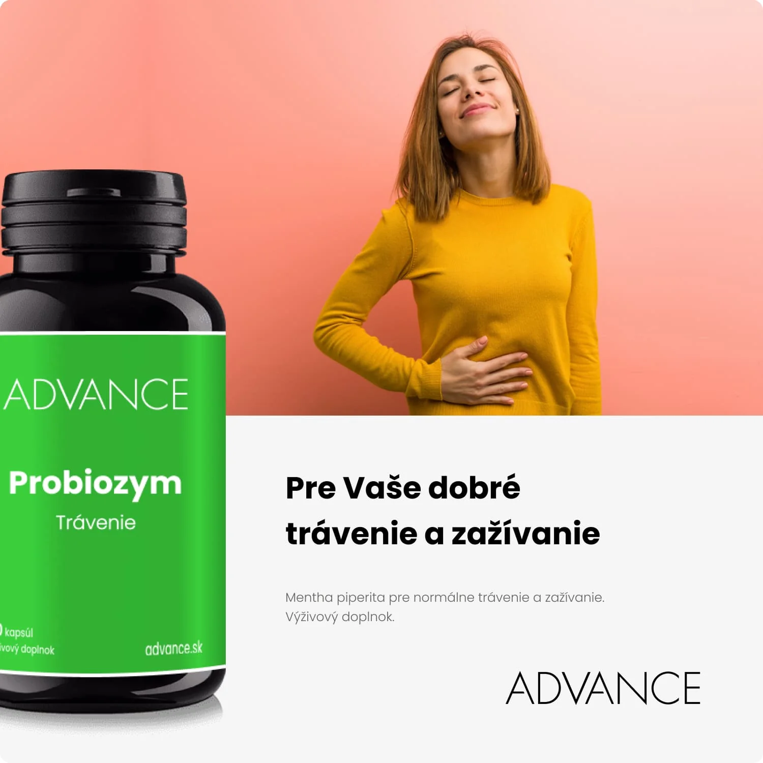 ADVANCE Probiozym 60 kapsúl - trávenie 1×60 cps, výživový doplnok