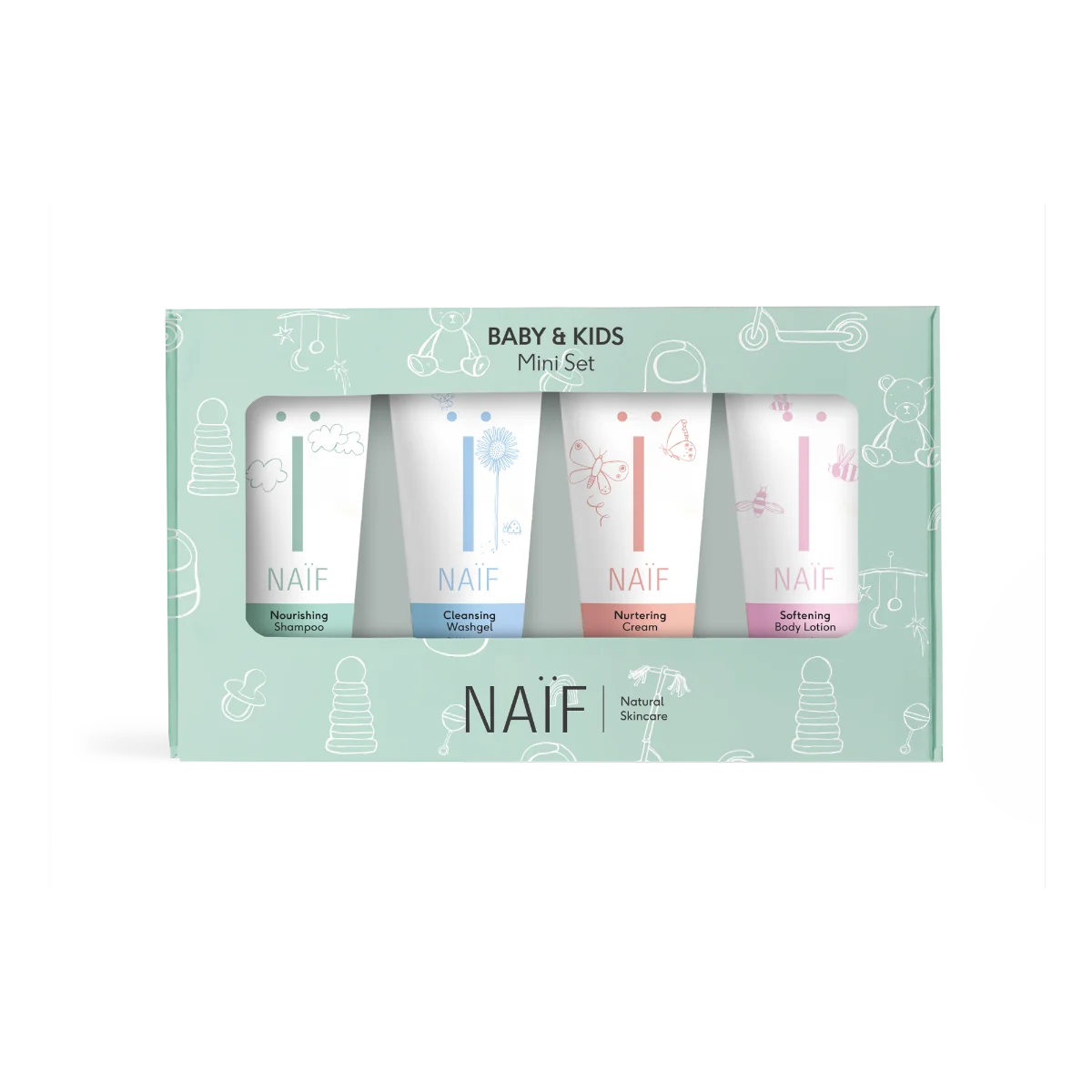 NAÏF Kozmetická cestovná sada pre deti a bábätká 1×4x15 ml, Kozmetická cestovná sada pre deti