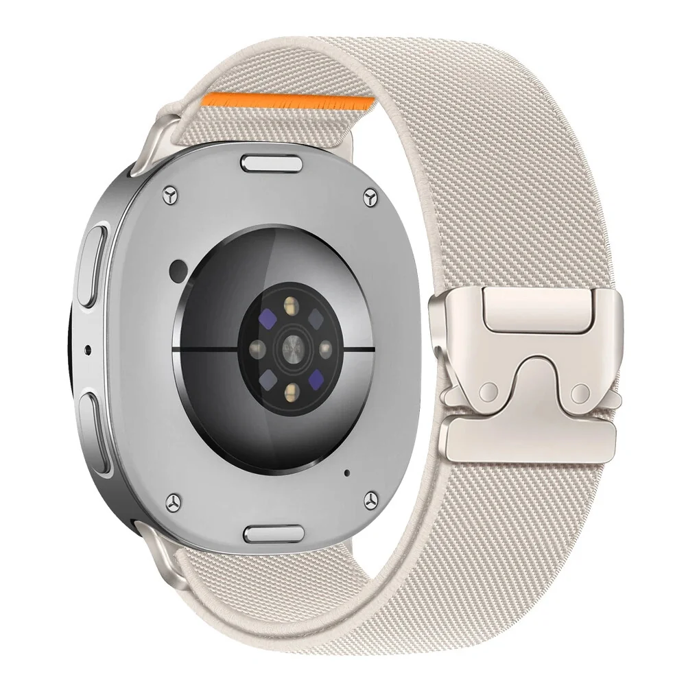 Tech-Protect Nylon Clasp remienok na Samsung Galaxy Watch 8 / 9 / Classic (40 / 44 / 46mm), starlight