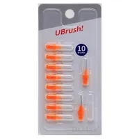 UBrush! - medzizubná kefka - 0,8 mm oranžová