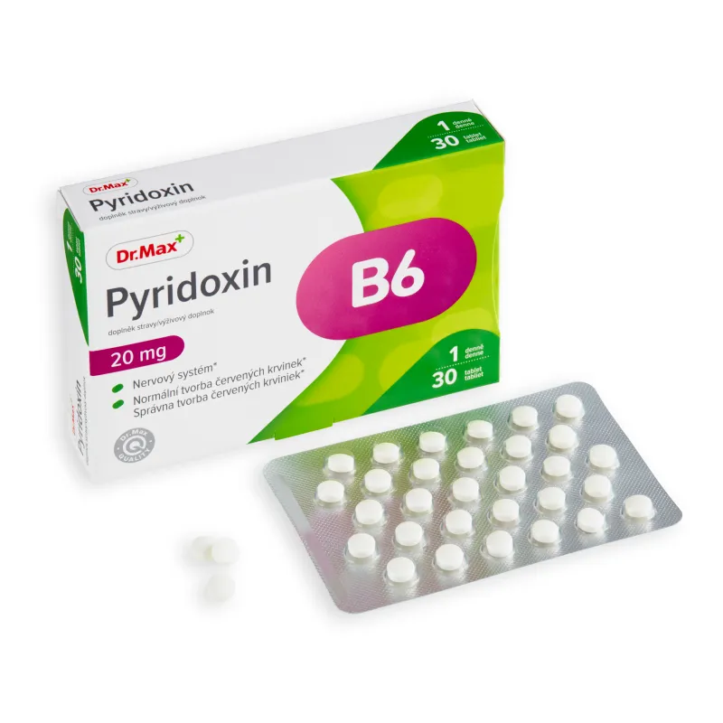 Dr. Max Pyridoxin 20 mg 1×30 tbl, výživový doplnok