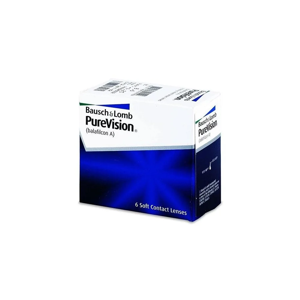 Mesačné PureVision (6 šošoviek) Dioptrie: 5.5, Zakrivenie: 8.6