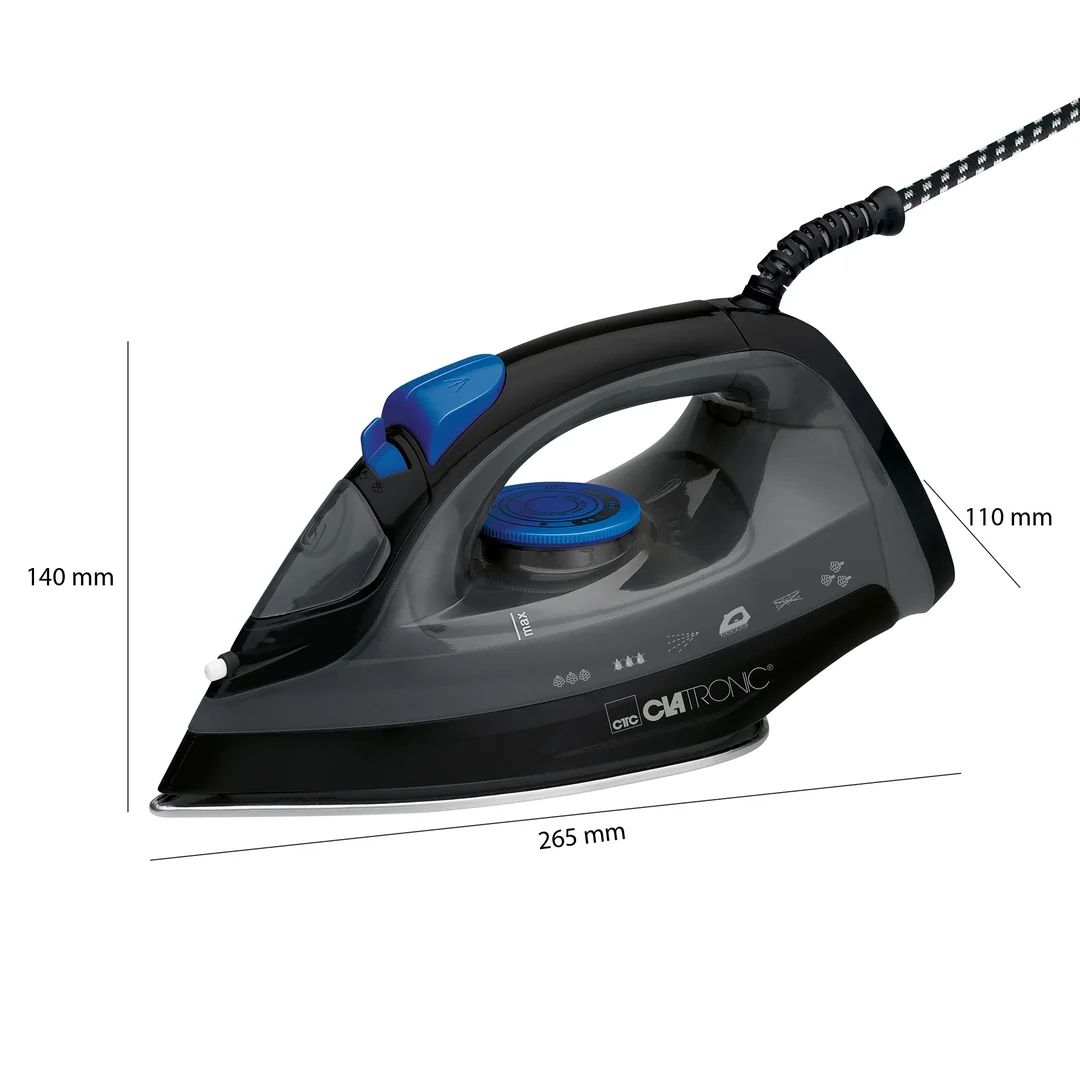 Clatronic DB 3703 naparovacia žehlička, Anti-Drip, Anti-Calc, 1800 W
