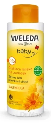 WELEDA Baby Čistiace mlieko na zadoček 1×400 ml, čistiace mlieko