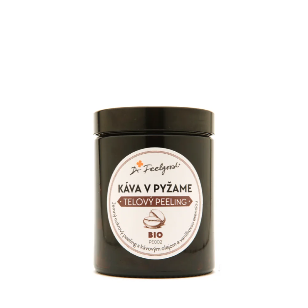 BIO telový peeling KÁVA v PYŽAME - 180 ml - Dr. Feelgood