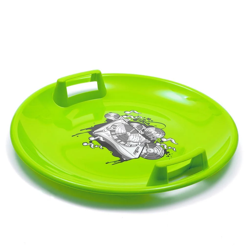 Sánkovací tanier Baby Mix 60 cm MUSIC zelený 