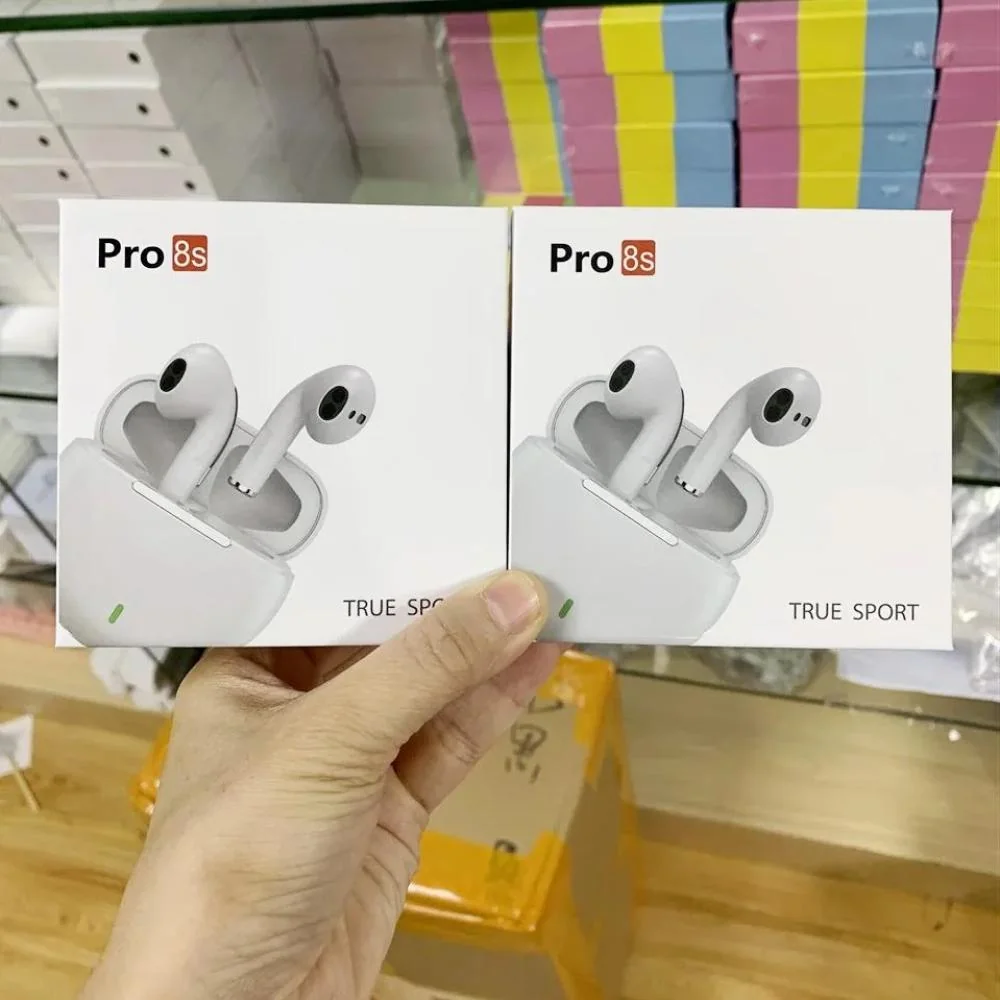 Bezdrôtové slúchadla Pro 8s - Ružová 1 x 1 pár, Bluetooth 5.
