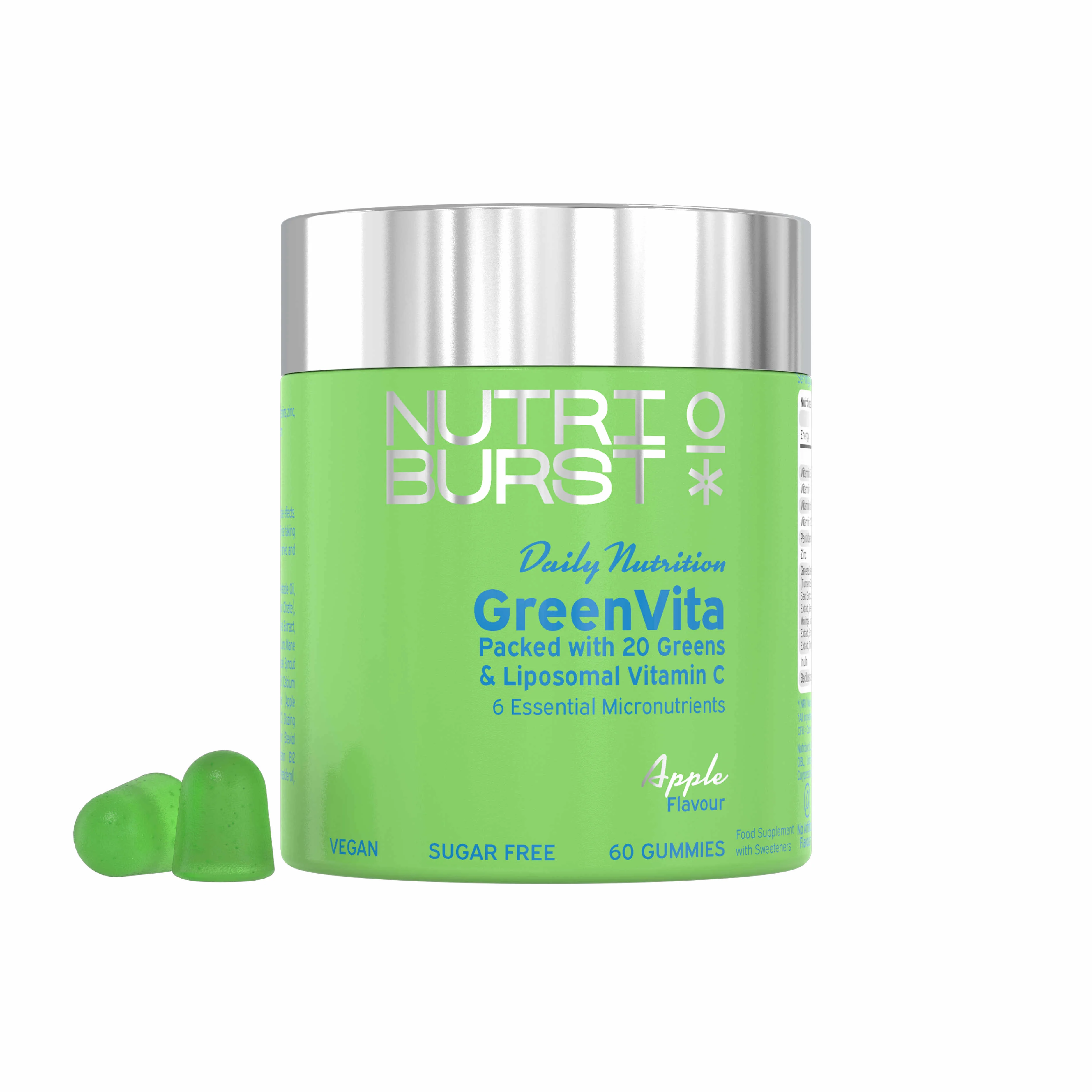 Nutriburst GreenVita gummies jablko 60 ks