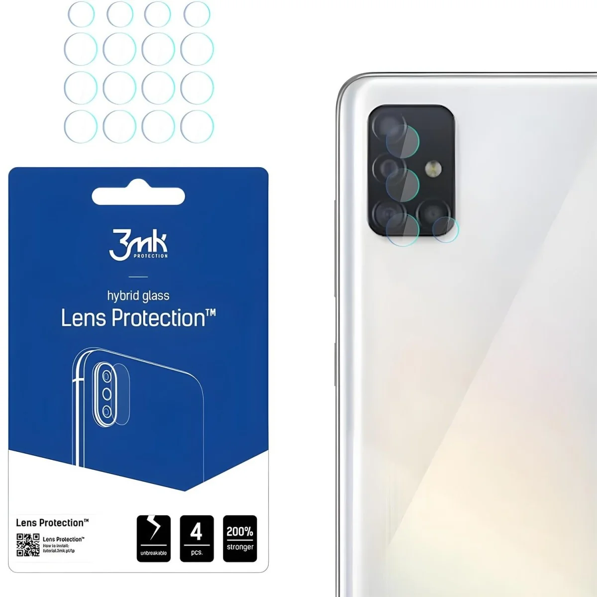 Sklo na kameru pre Samsung Galaxy A52