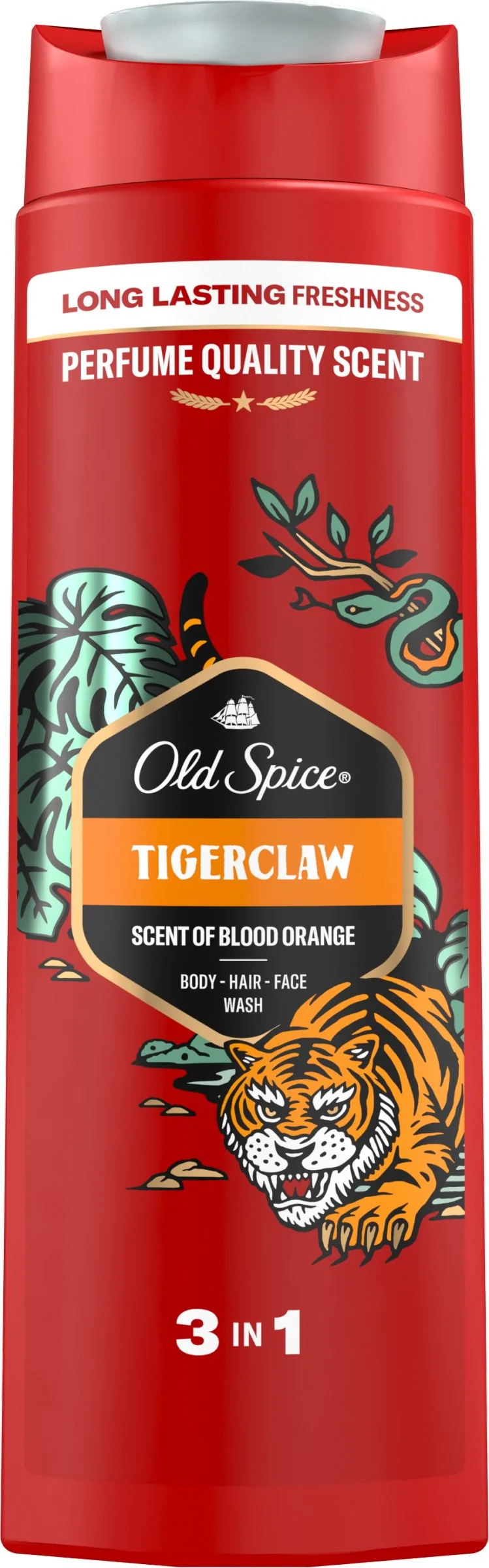 Old Spice Tiger Claw 3 in 1 1×400 ml, sprchový gél a šampón