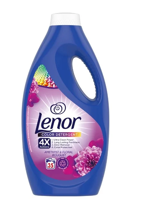 Lenor Tekutý prací prostriedok 1.75l, 35 praní Amethyst&Floral Bouquet Color 1×1,75 l, tekutý prací prostriedok