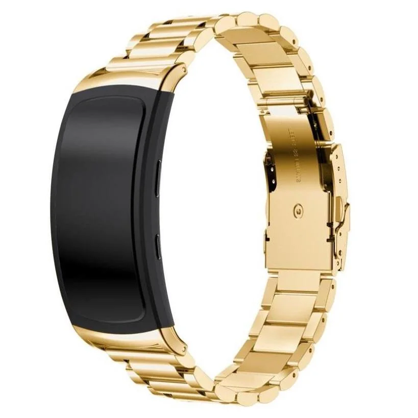BStrap Stainless Steel remienok na Samsung Gear Fit 2 gold