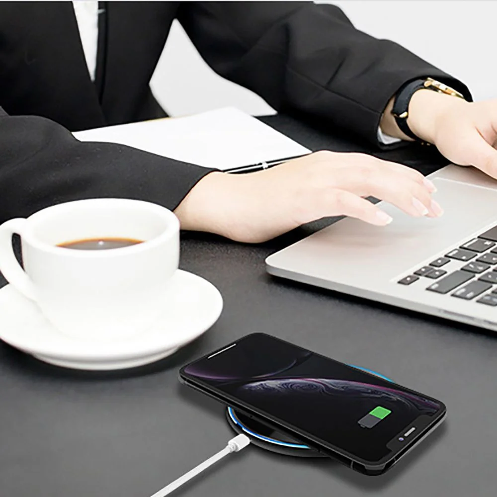 Tech-Protect C1 bezdrôtová nabíjačka 15W, biela