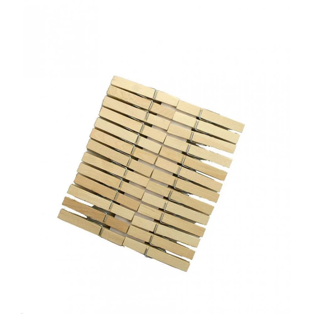Drevené štipce 7,2cm prírodné 50ks-Stafil
